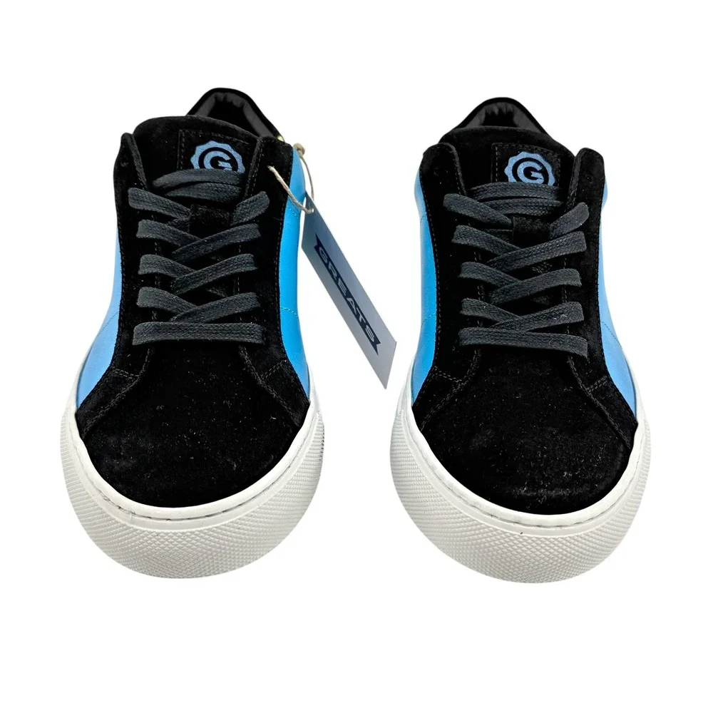 Greg Bogin x GREATS Royale Mens Size 7 Black Suede Leather Low Shoes RARE NEW